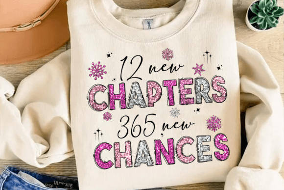 12 New Chapters 365 New Chances PNG: A Fresh Typography Choice