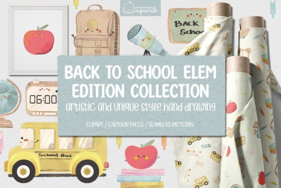 Back to School Watercolor Clipart: A Practical Design Resource for Educators and Creators