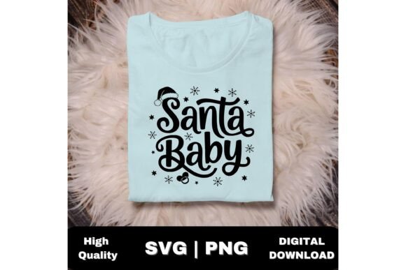 Cute Santa Baby Hat Christmas SVG: Festive Fun for Creative Projects