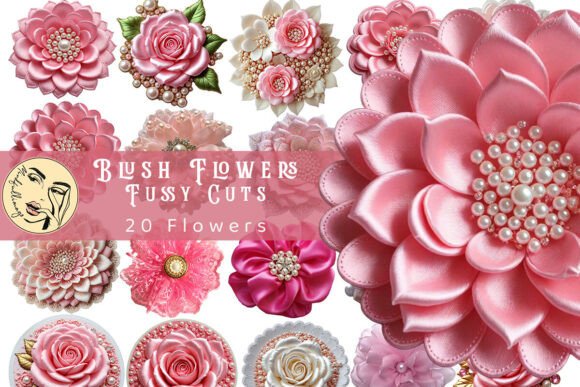 Elevating Craft Projects with Blush Flowers Fussy Cuts