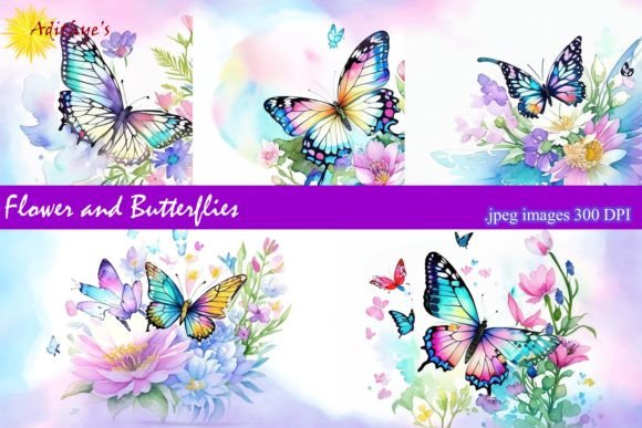 Flowers and Butterflies: A Creative Resource for Design Enthusiasts and Makers