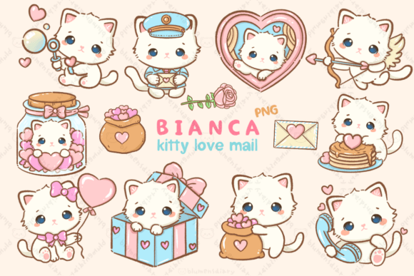 Kawaii White Cat Valentine’s Day: A Unique Touch for Creative Valentine’s Projects