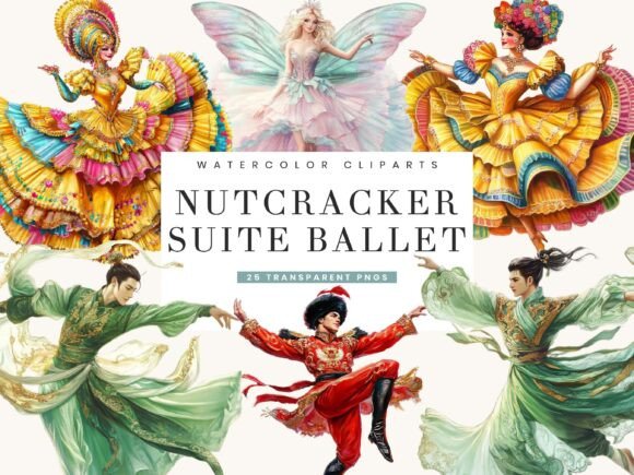 Nutcracker Suite Ballet Clipart Bundle