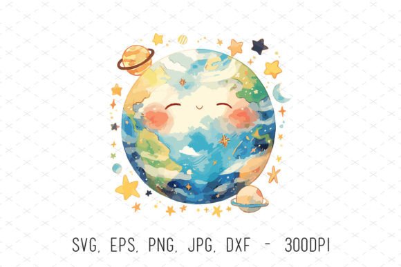 Planet Earth Globe Nursery Kids Clipart: Creative Ideas for Designers and Makers