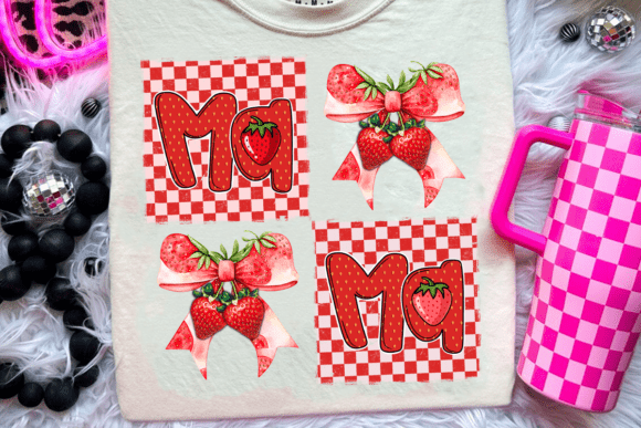 Preppy Mama Strawberry Coquette PNG: A Versatile Design Element for Every Occasion