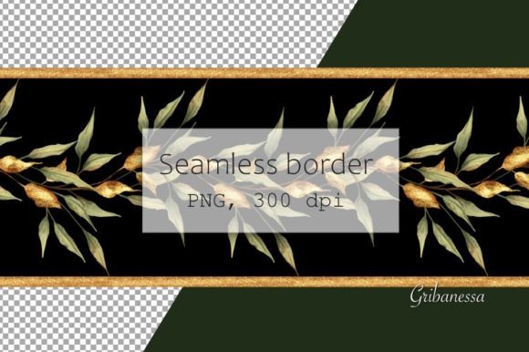 Seamless Leaf Border Design for Creative Projects